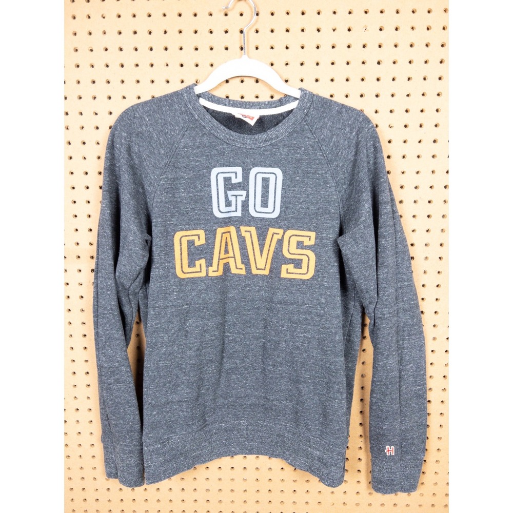 Homage Go‎ Cavs Cleveland Cavaliers Sweatshirt Gray Heather Crewneck Mens Medium